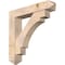 Ekena Millwork Merced Arts and Crafts Smooth Bracket w/ Offset Brace, Douglas Fir, 7 1/2"W x 38"D x 38"H BKT0806X38X38MRC03SDF - alternate 1